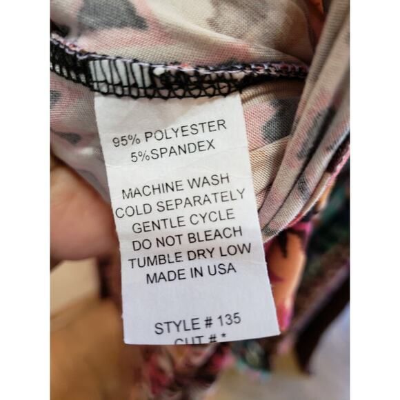 House of Bailey Long Maxi Dress Womens Large Multi Scoop Neck Drawstring Waist - Picture 5 of 13